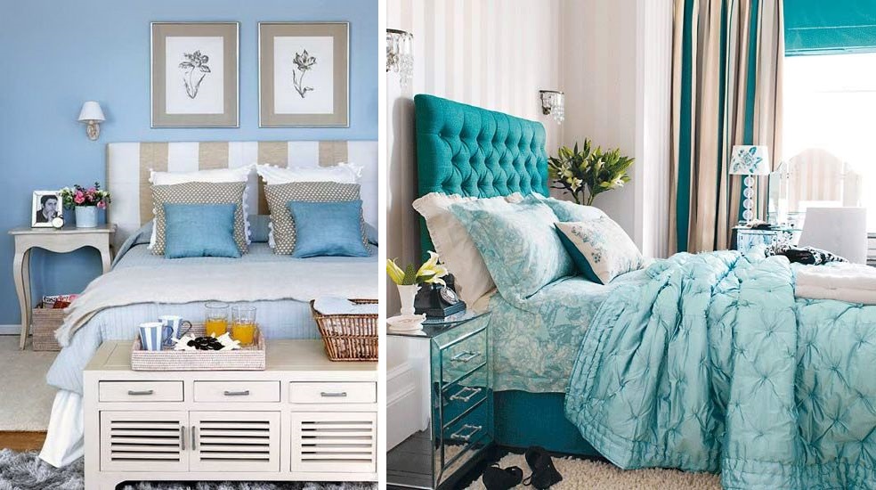 Dormitorios en color azul